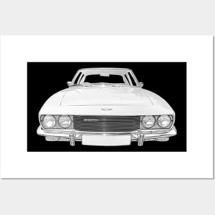 Jensen Interceptor 1970s British classic car Posters and Art